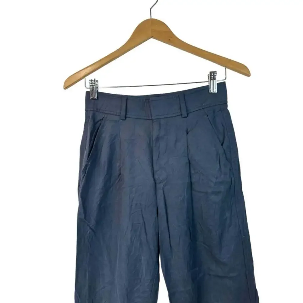 Everlane Women's Navy and Blue Trousers
